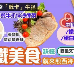 飲食新知-補鐵-煎牛扒-低卡